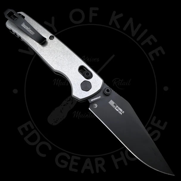Gear House Knives Exclusive Flat Titanium Scales For Kershaw Bel-Air (Stonewashed) SCALES ONLY