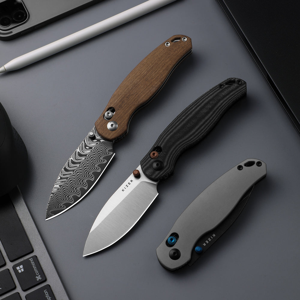 KIZER CUTLERY Phoca CD | 14C28N | Aluminum | Clutch Lock