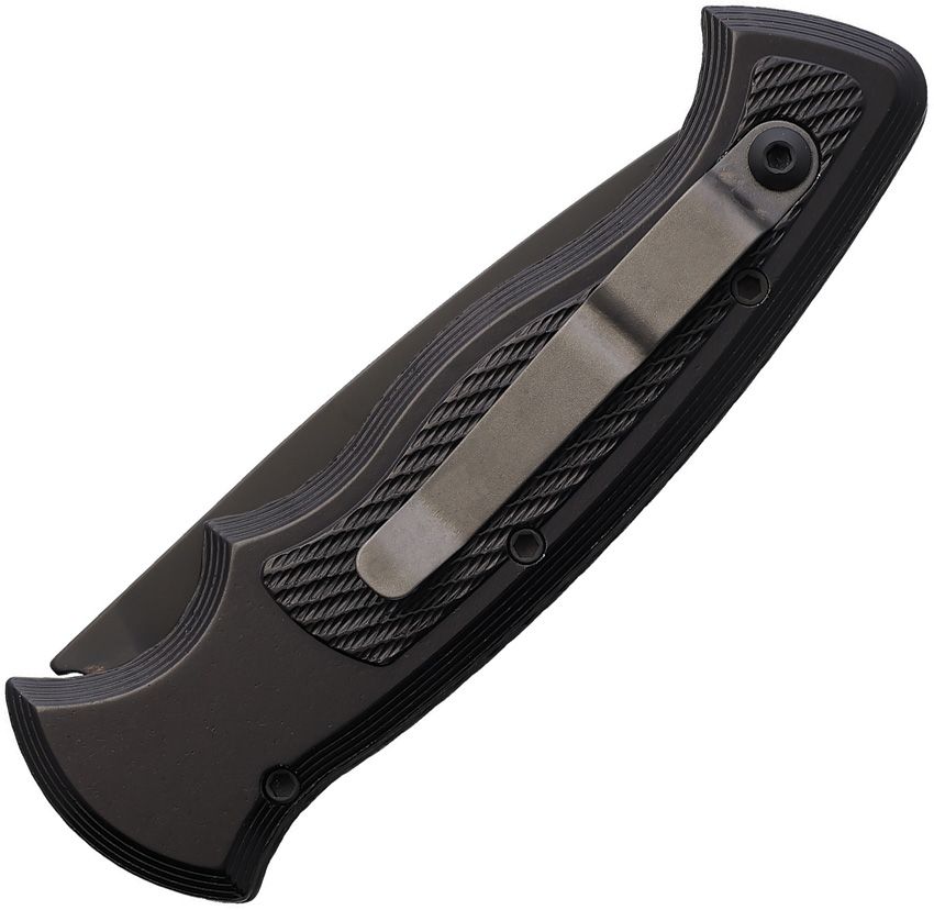 Piranha Knives Auto Velocity Button Lock Blk