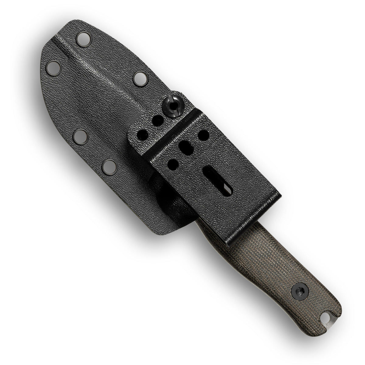 REIFF KNIVES F3 EDC Fixed Blade Knife (CPM MagnaCut, Two-tone, Green Canvas Micarta)