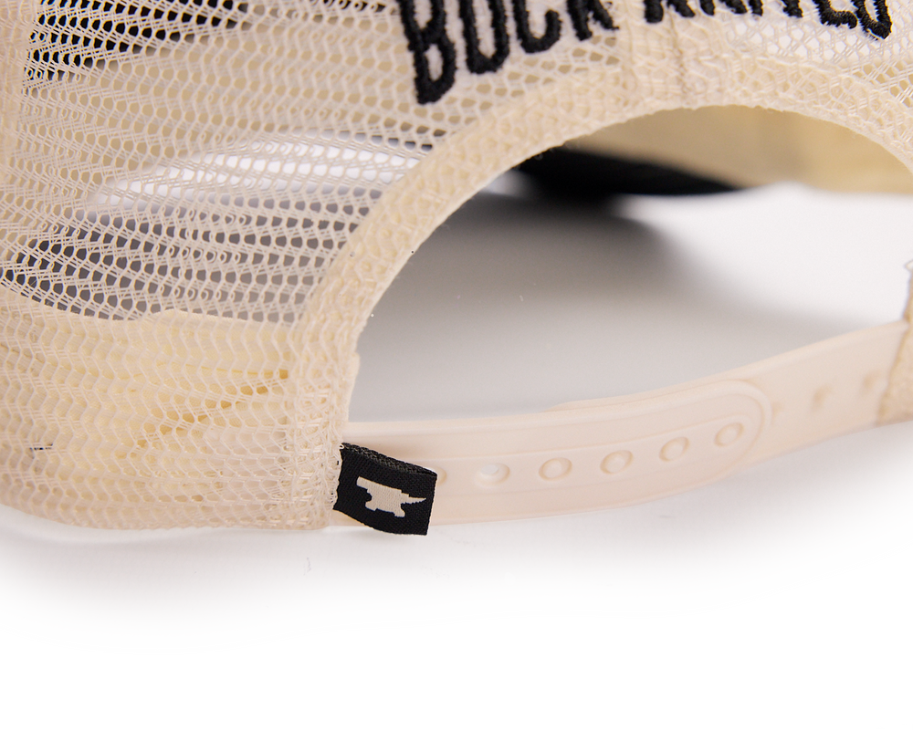 BUCK Black/Bone USA Felt Patch Hat