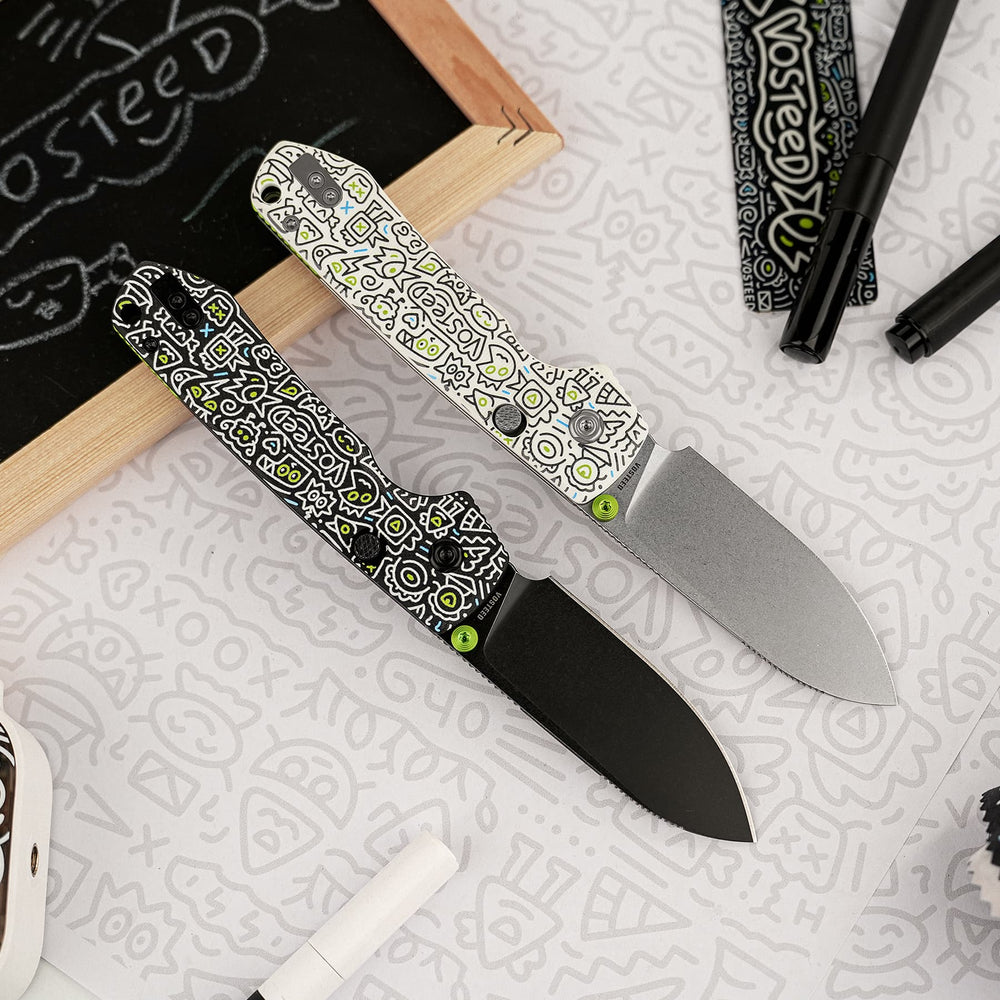 VOSTEED Raccoon® - Top Liner Lock (3.25" 14C28N Blade & G10 Handle) - A2933