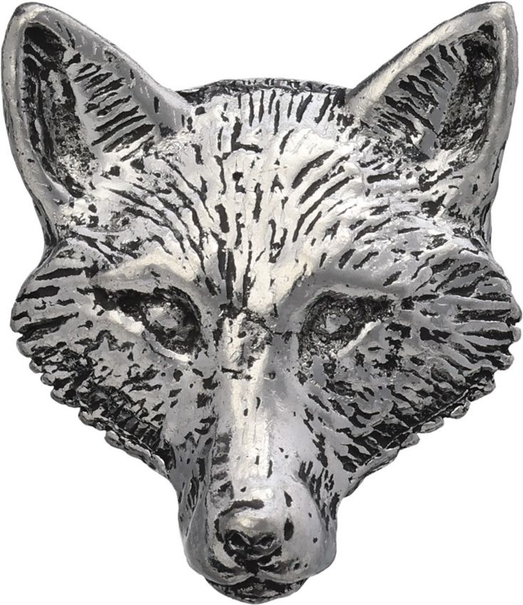 TS Brown Fox Head Pin