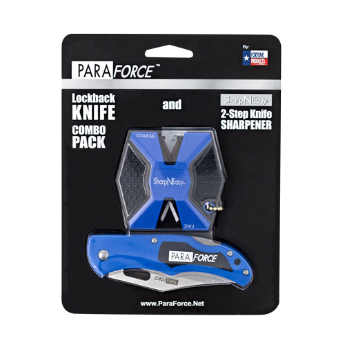 AccuSharp ParaForce Lockback Knife and AccuSharp 2-Step Ceramic Knife Sharpener Combo (810C)