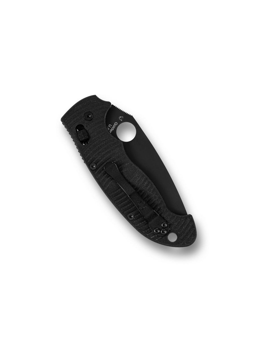 SPYDERCO Manix® 2XL Salt® Black G-10 CPM® MagnaCut® Black Blade