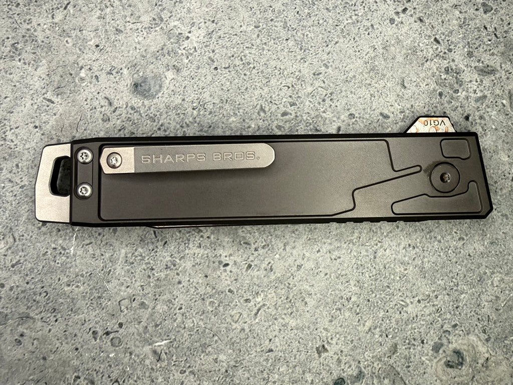 SHARPS BROS. Meanstreak 3.25" Tanto Button Lock (7.75" Overall) - SKU: SBKF11