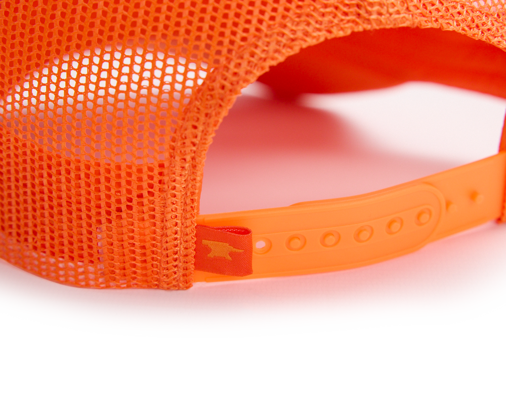 BUCK Blaze Orange Logo PVC Patch Hat