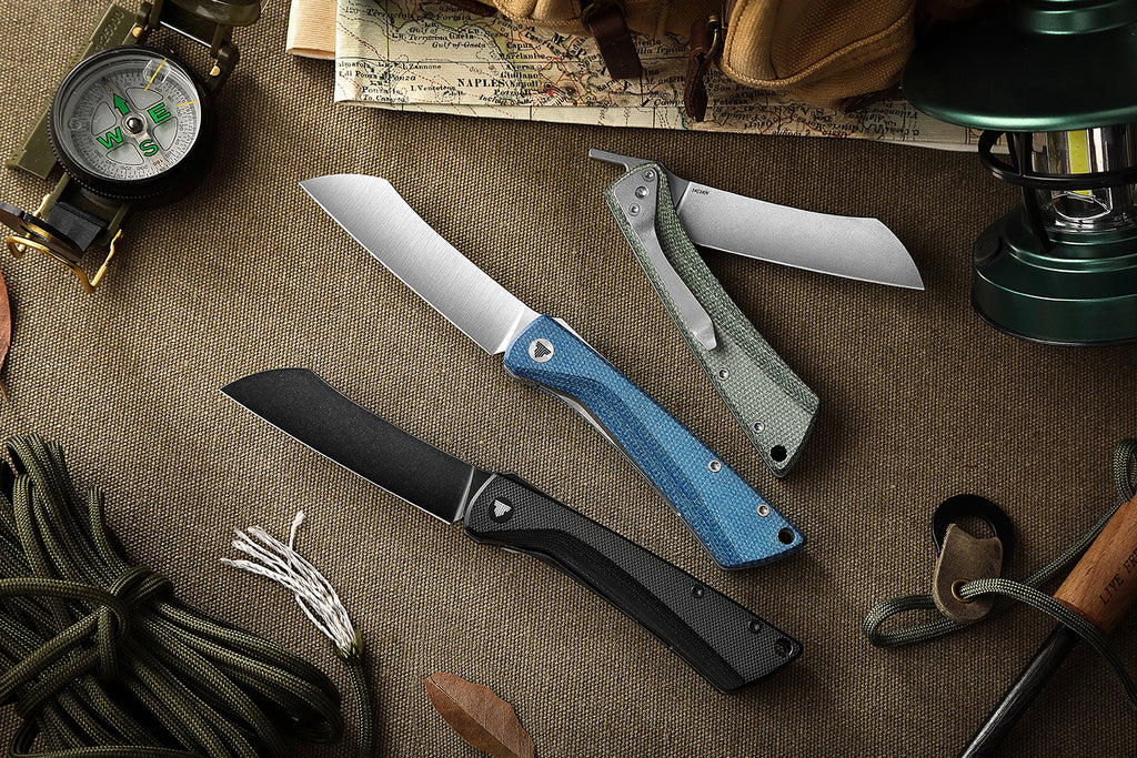 TRIVISA Norma-04G Higonokami Pocket Knife,3.3" 14C28N Steel,Micarta Handle