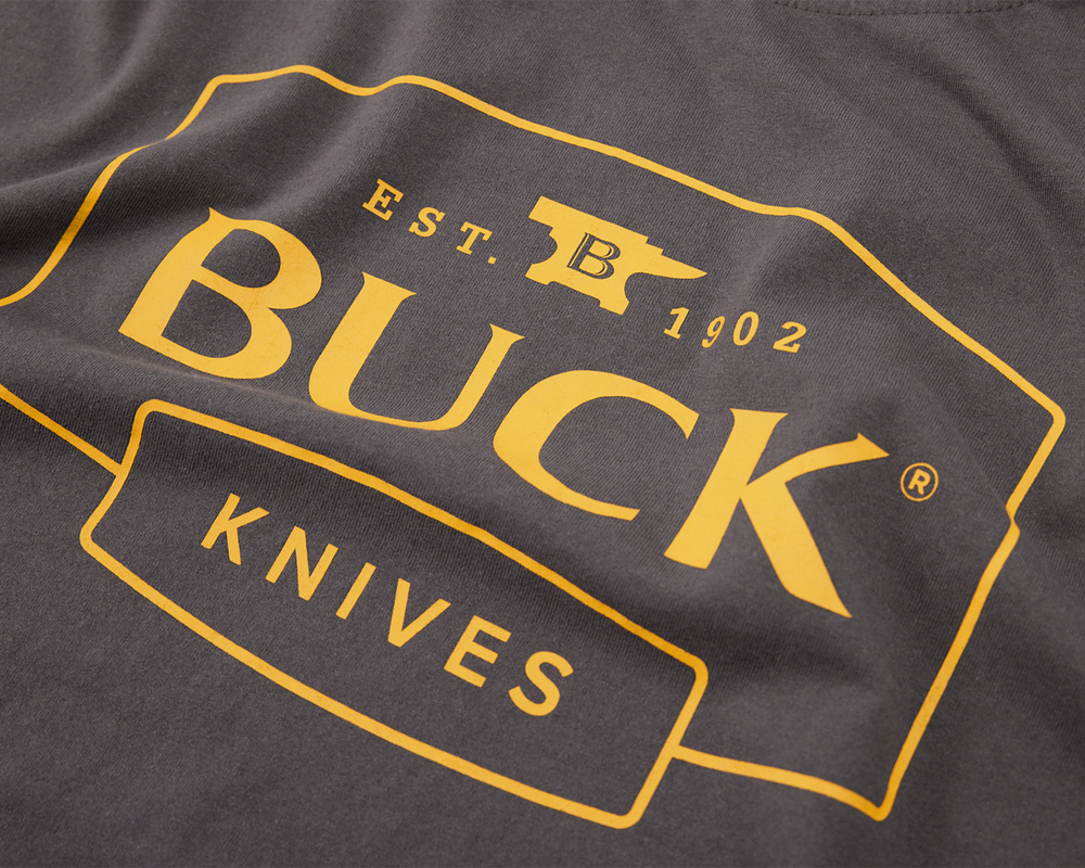 BUCK Charcoal Buck Logo T-Shirt