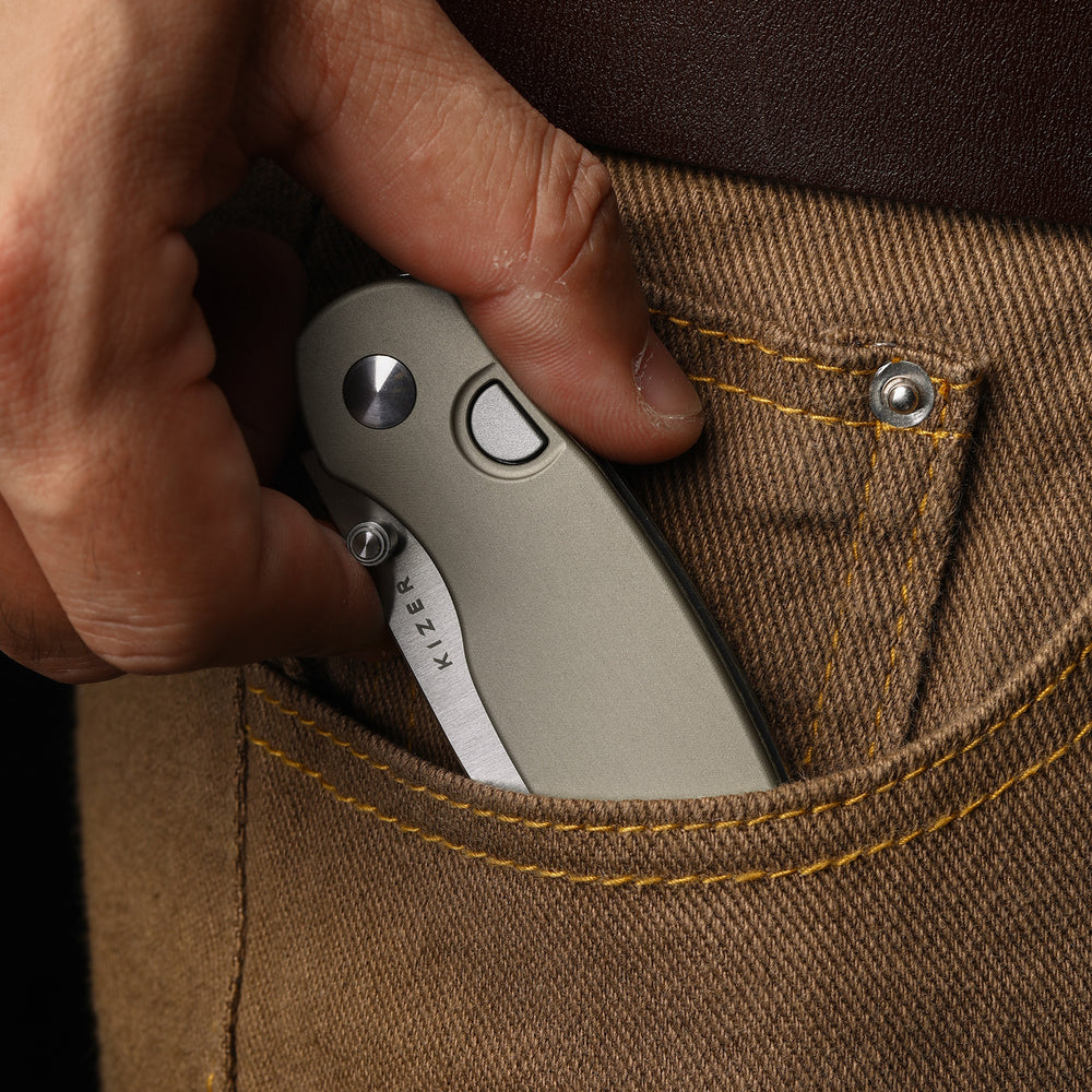 KIZER CUTLERY Phoca BD | 14C28N | Aluminum | Button Liner Lock