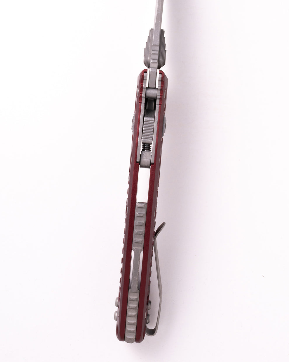 Microtech Gear Amphibian® Mini RAM-LOK® APOCALYPTIC® FRAG ALUMINIUM MERLOT (137MRL-10APFRMR)