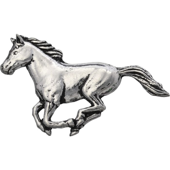 TS Brown Running Horse Pin