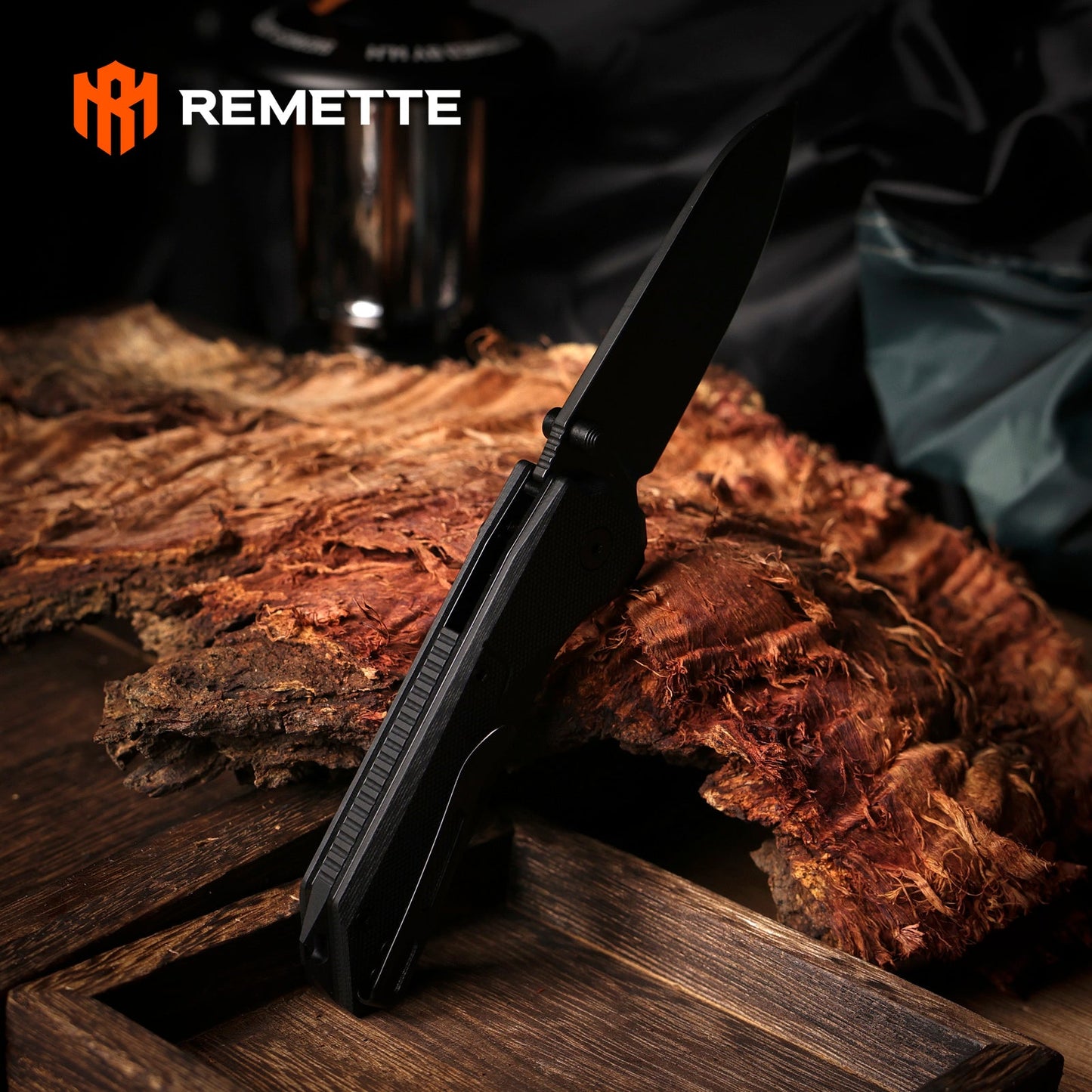 REMETTE RT-Cosmic Knife Button Liner Lock 14C28N Blade G10 Handle Outdoor Camping Knives RTCO-GB