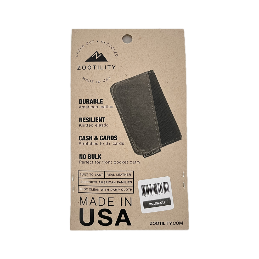 Zootility Leather Card Holder Wallet