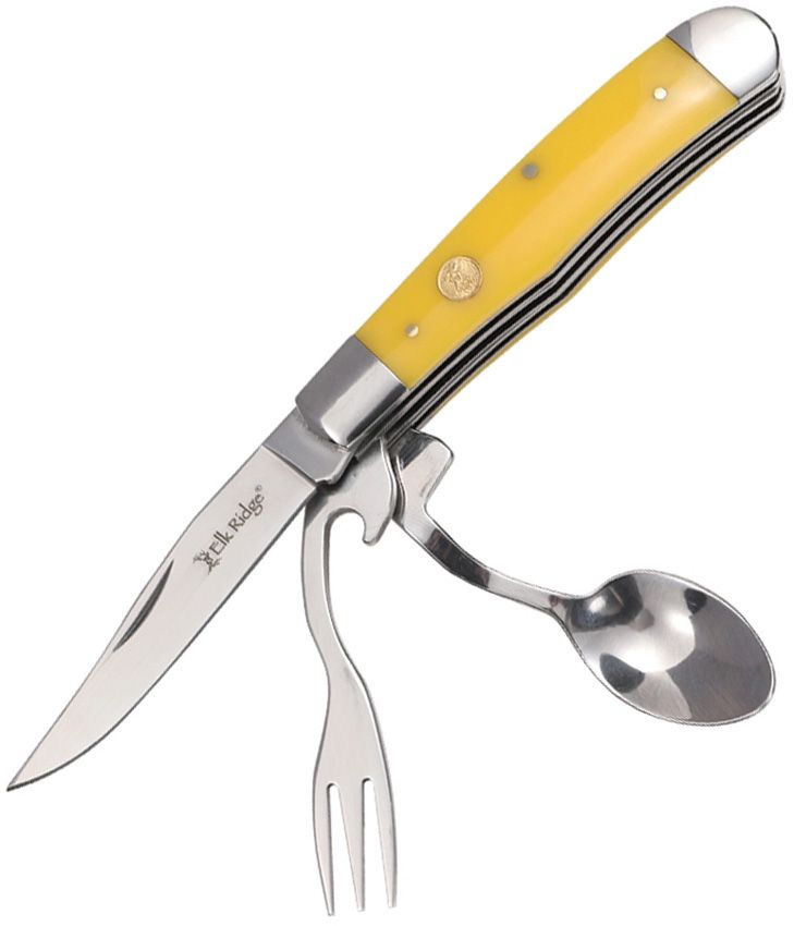 Elk Ridge Multi Tool Folder Yellow POM