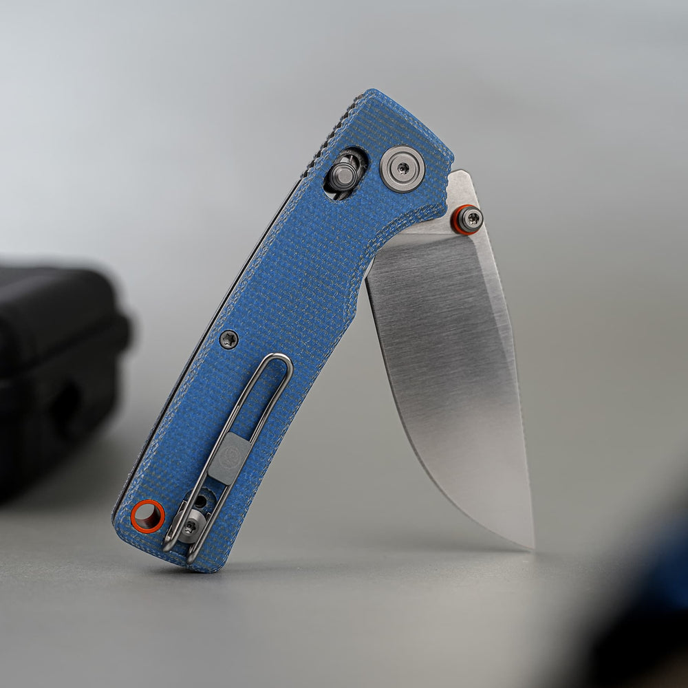 VOSTEED Porcupine ModSwap™ - Crossbar Lock Knife (3.08" 154CM Blade & Micarta Handle) - A3105