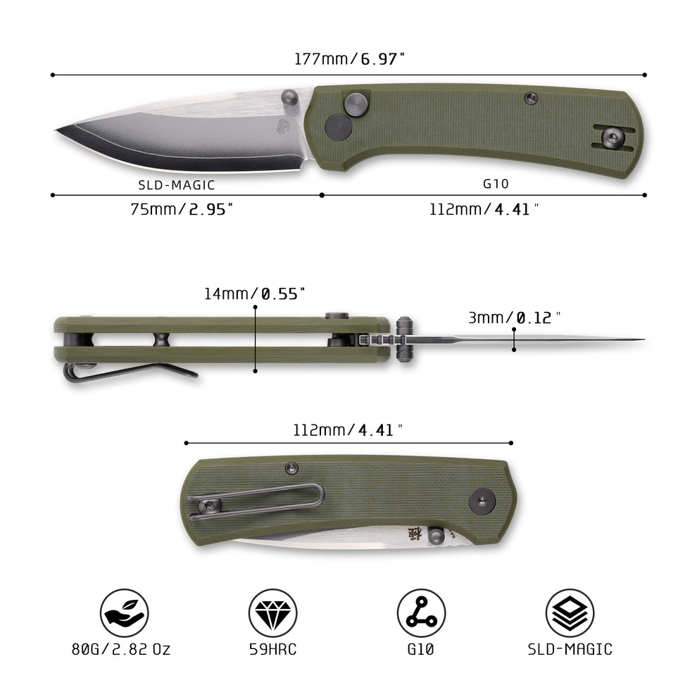 North Mountain 2628-GR 2.95" ULTRA MINI