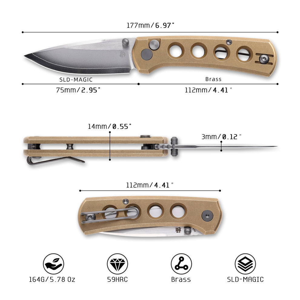 North Mountain 2628-BR-H 2.95" ULTRA MINI