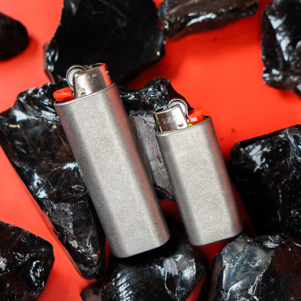 Flytanium Titanium Lighter Sleeve - Bic Mini Holder