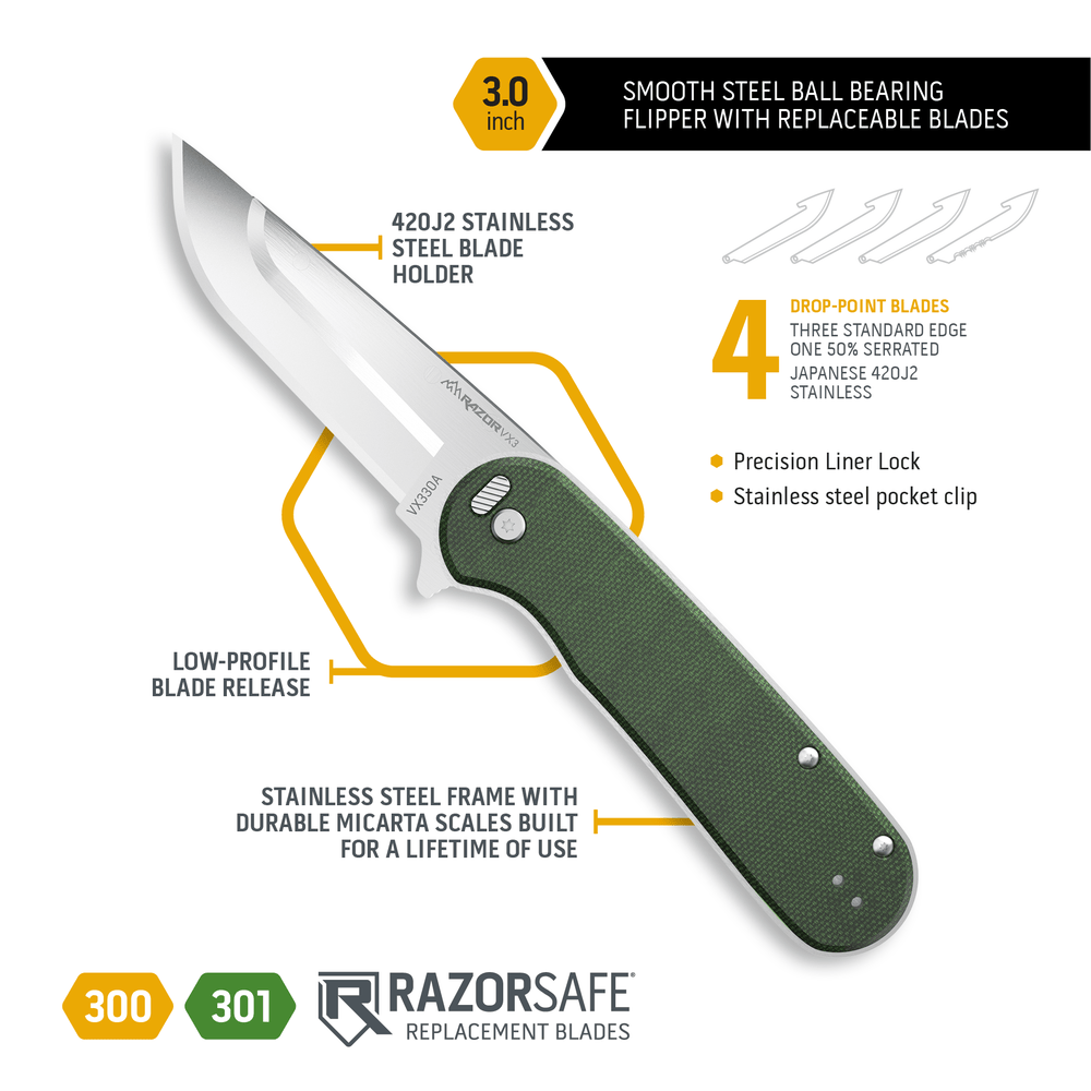 Outdoor Edge Razor VX3