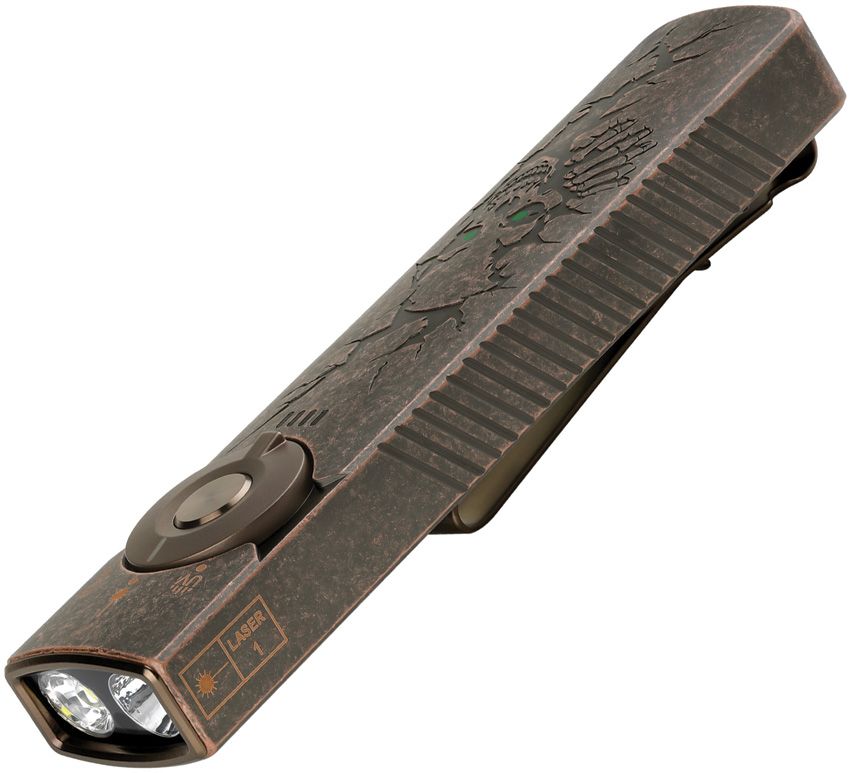 OLIGHT Arkfeld Pro Flat EDC Flashlight with LED Light UV and Laser