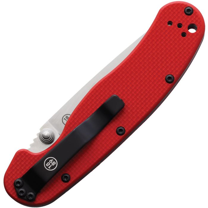 ONTARIO KNIFE COMPANY RAT II Linerlock Red G10