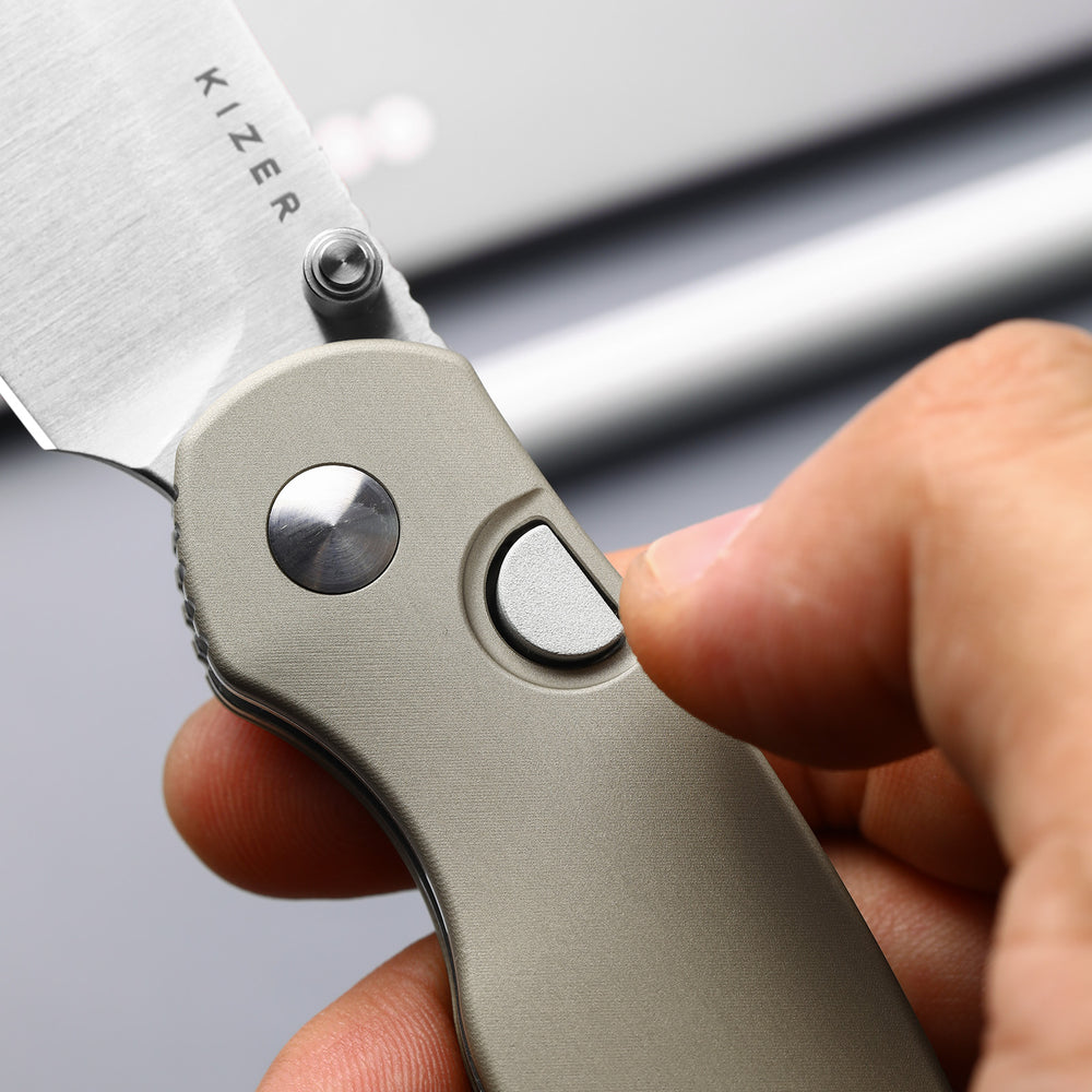 KIZER CUTLERY Phoca BD | 14C28N | Aluminum | Button Liner Lock