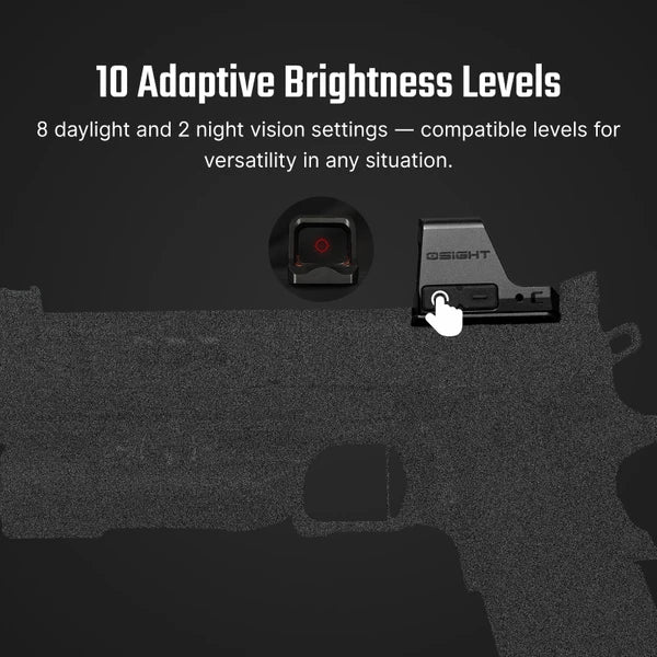 OLIGHT Osight C Open Reflex Optic with Replaceable Side-Loading Battery