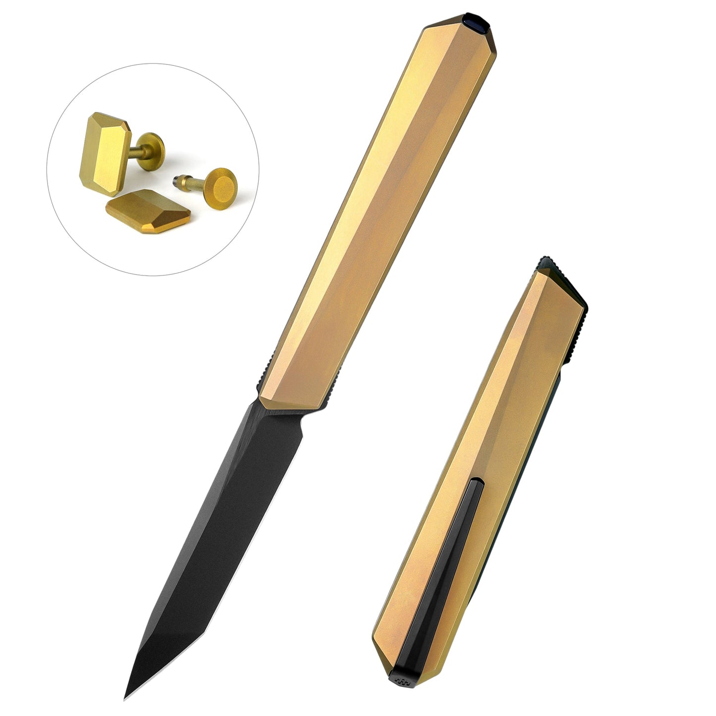 REMETTE RT-ELIGO Knife M390 Blade Titanium Handle Double Detent Lock Folding Pocket EDC Knife EGB3