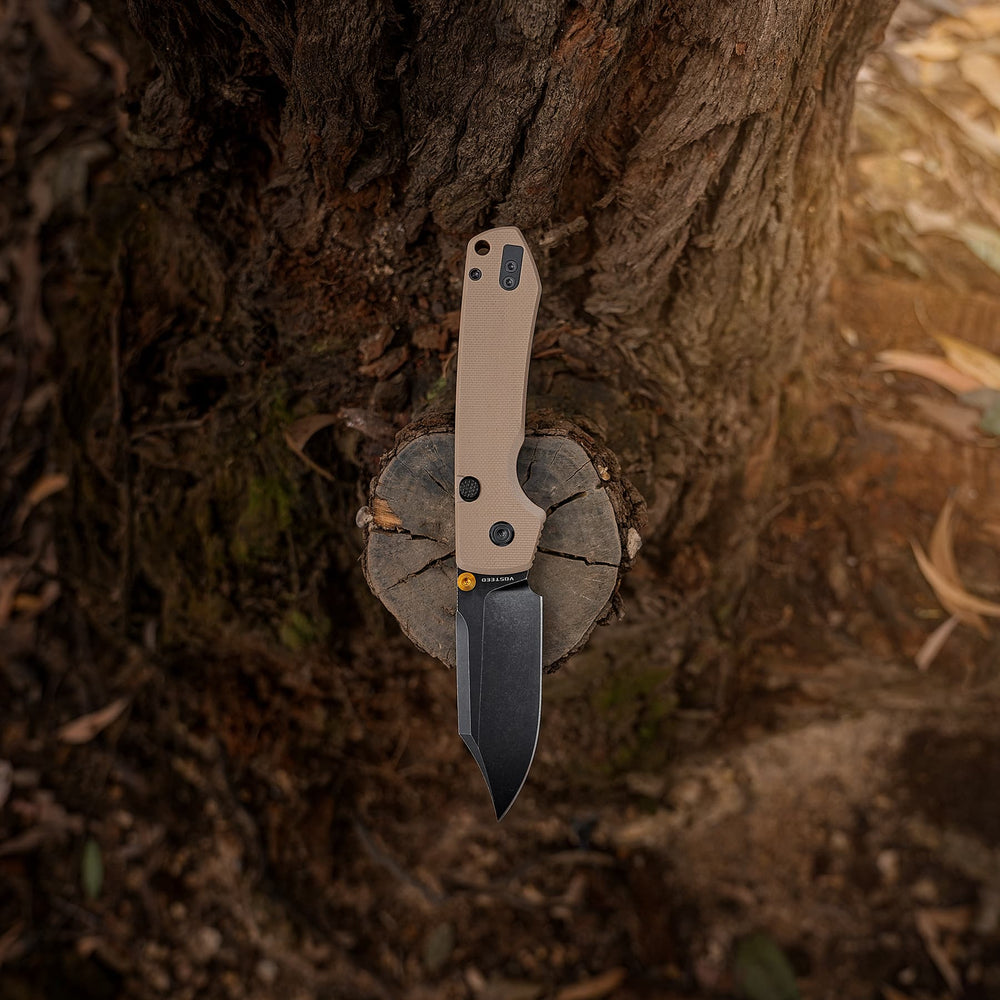 VOSTEED Raccoon® 2.0 - Top Liner Lock (3.25" 14C28N Blade & G10 Handle) - A2927