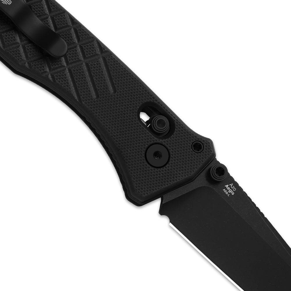 KIZER CUTLERY Aegis T | AEB-L | Black G10 | Rescue Hook & Glass Breaker