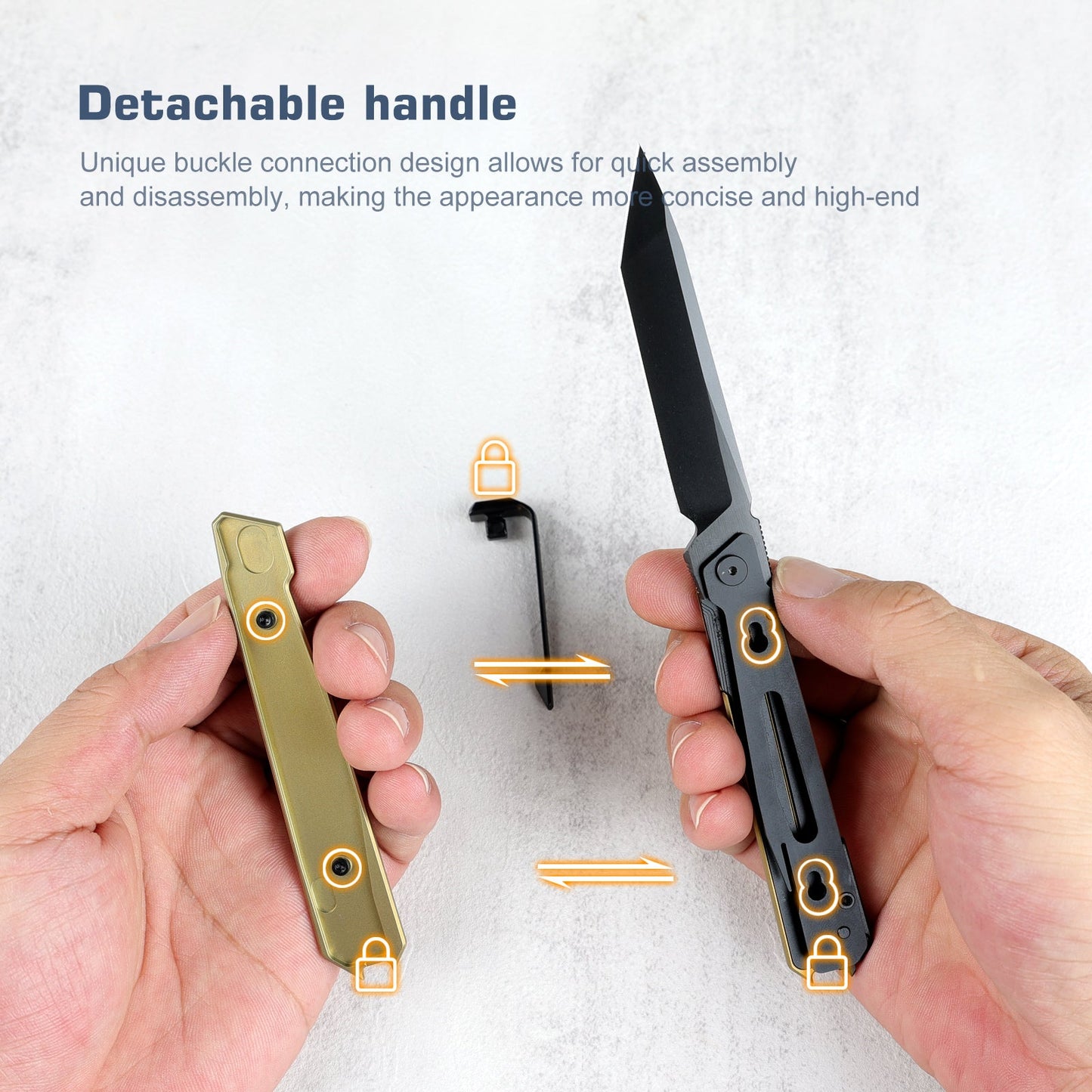 REMETTE RT-ELIGO Knife M390 Blade Titanium Handle Double Detent Lock Folding Pocket EDC Knife EGB3