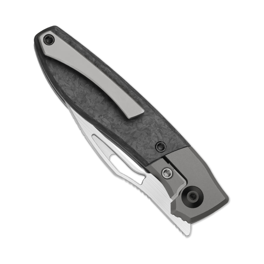 KIZER CUTLERY Shrike | S45VN | Titanium & Carbon Fiber | Front Flipper | Ki3746A1