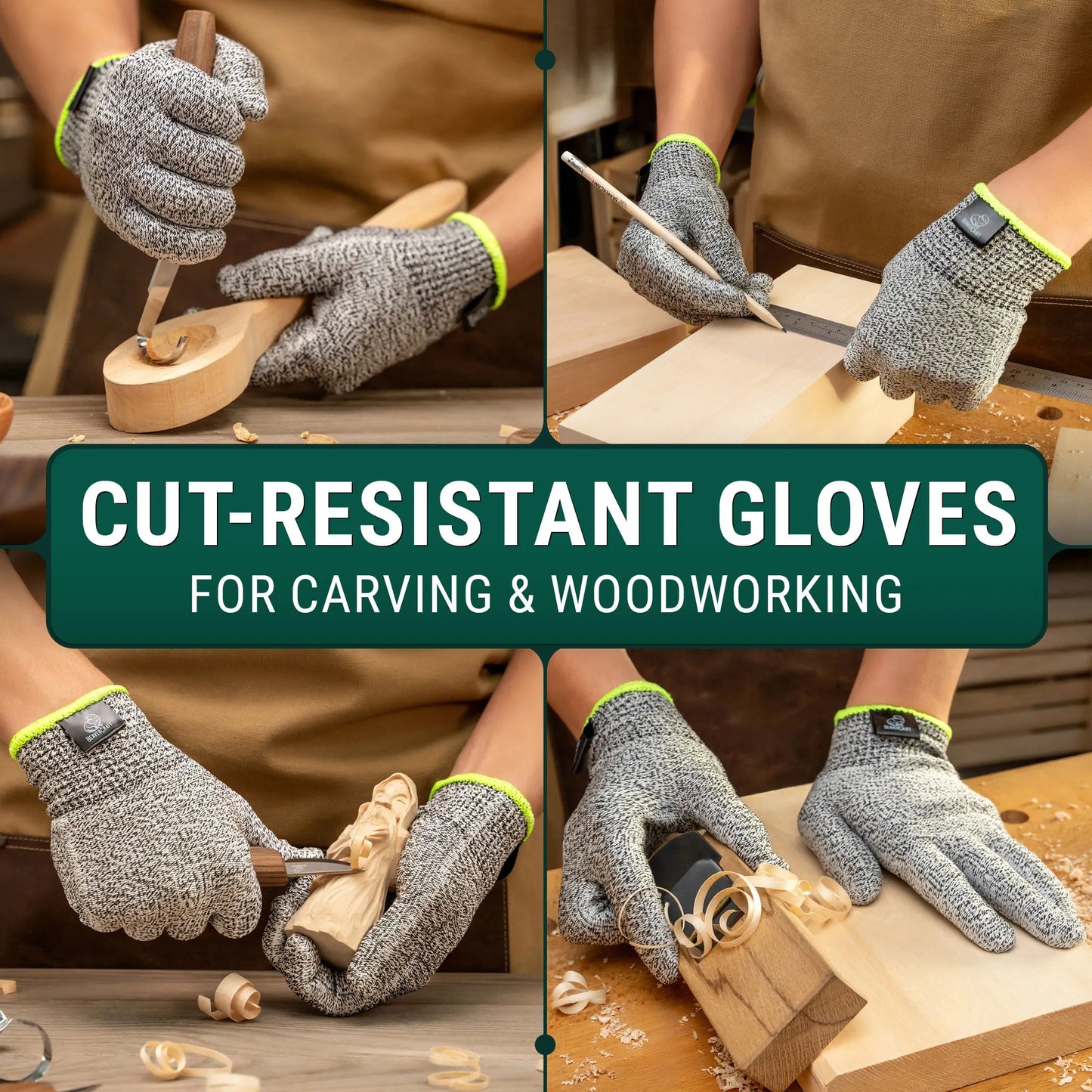 BEAVERCRAFT Cut-Resistant Wood Carving Gloves - CRG