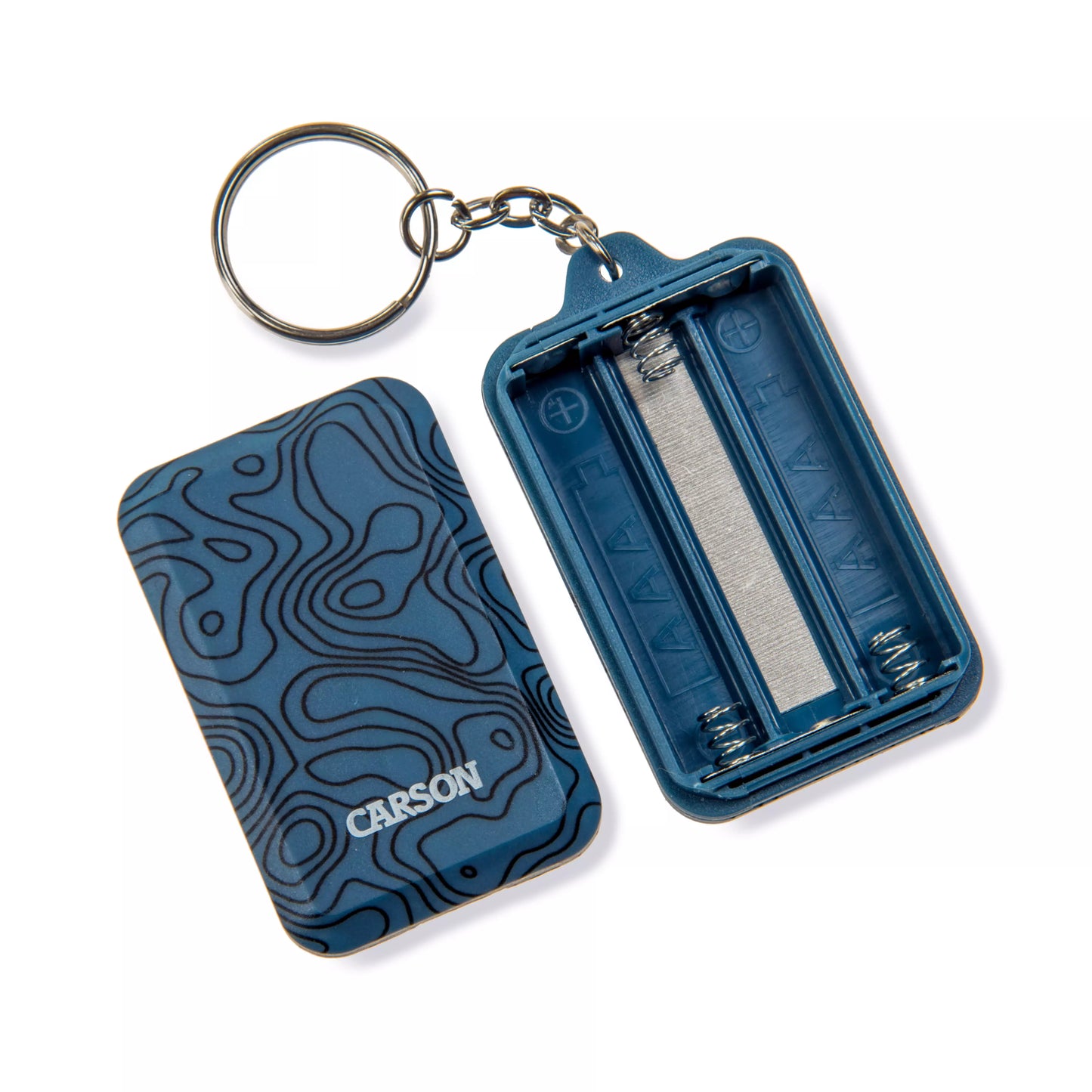 CARSON OPTICS LED Keychain Flashlight, 3 Light Settings with Emergency Strobe Light Mini Flashlight with Adjustable COB LEDs