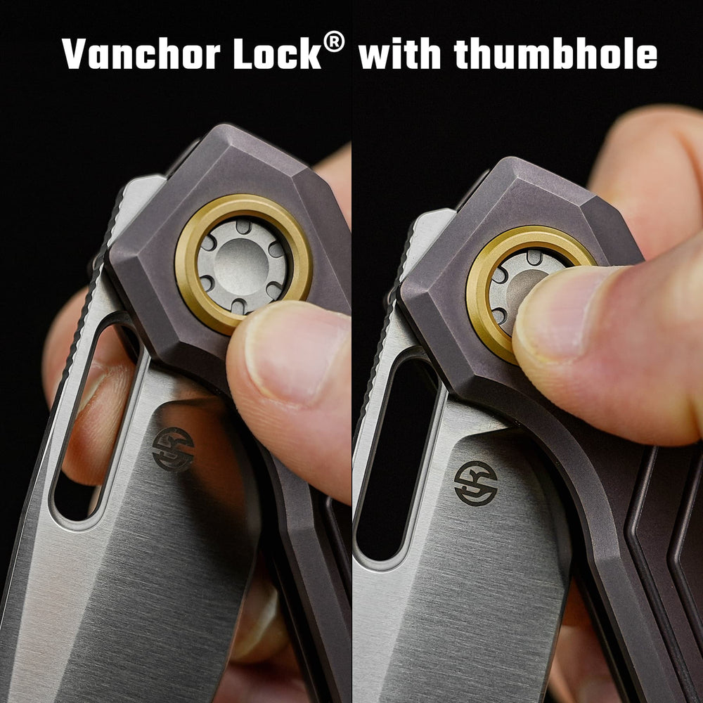 VOSTEED Xeno -Vanchor Lock® (3.23" Vanax Blade & Titanium Handle) - A3804