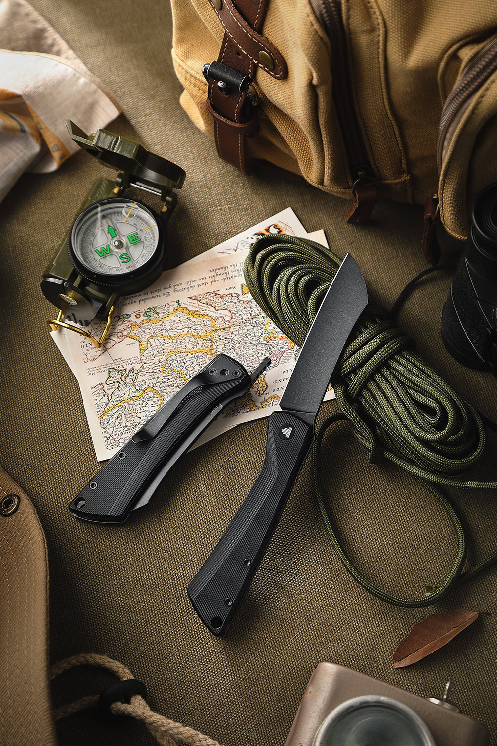 TRIVISA Norma-03B Higonokami Pocket Knife,3.3" 14C28N Steel,G10 Handle