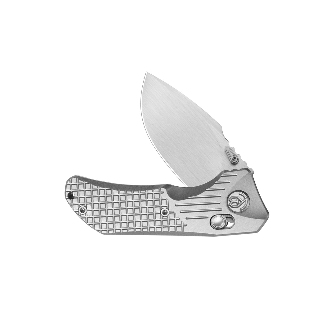 KB Jarpen Folding Knife Sandblast Titanium Handle 2.36'' Hand Rubbed Satin CPM S90V Blade KB415A