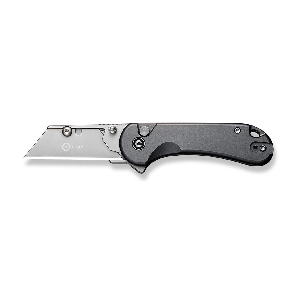 CIVIVI Elementum Utility Thumb Stud & Button Lock Knife Aluminum Handle (2.26" S/S Blade Holder & 6Cr13 Blade) C23039B-4