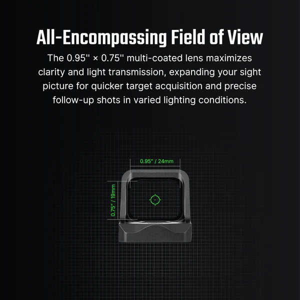 OLIGHT Osight C Open Reflex Optic with Replaceable Side-Loading Battery