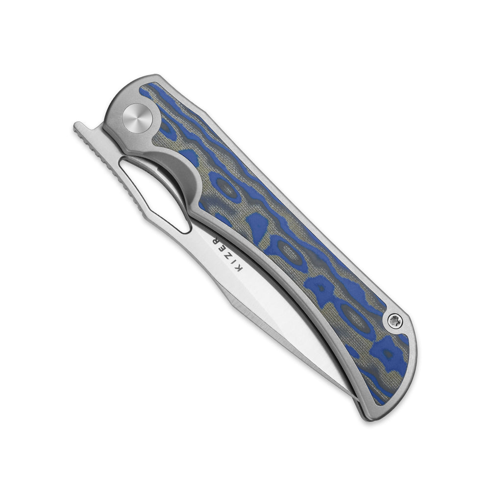 KIZER CUTLERY Allure | S45VN | Micarta With Vortex Pattern