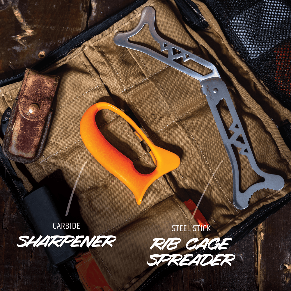 OUTDOOR EDGE WILD PAK™
8-PIECE GAME PROCESSING KIT