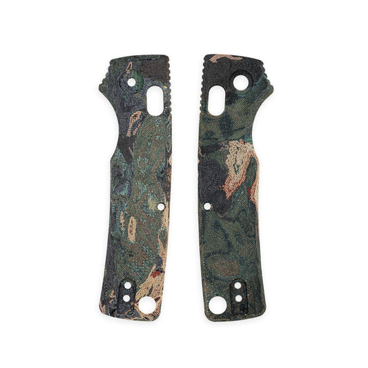 VOSTEED Porcupine ModSwap™ Handle Scales Kits - Green Current Micarta - W0304