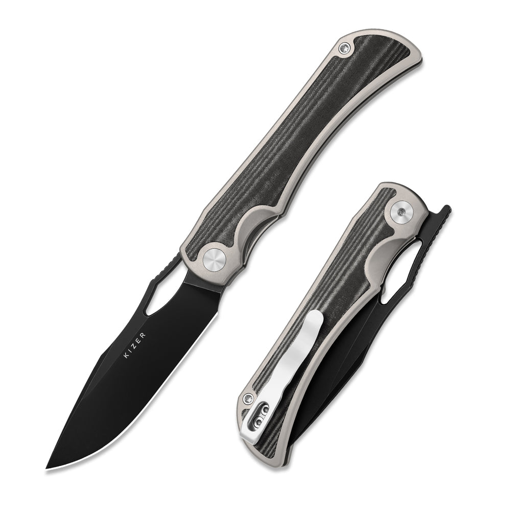KIZER CUTLERY Allure | S45VN | Titanium & Norplex UltreX™ Micarta