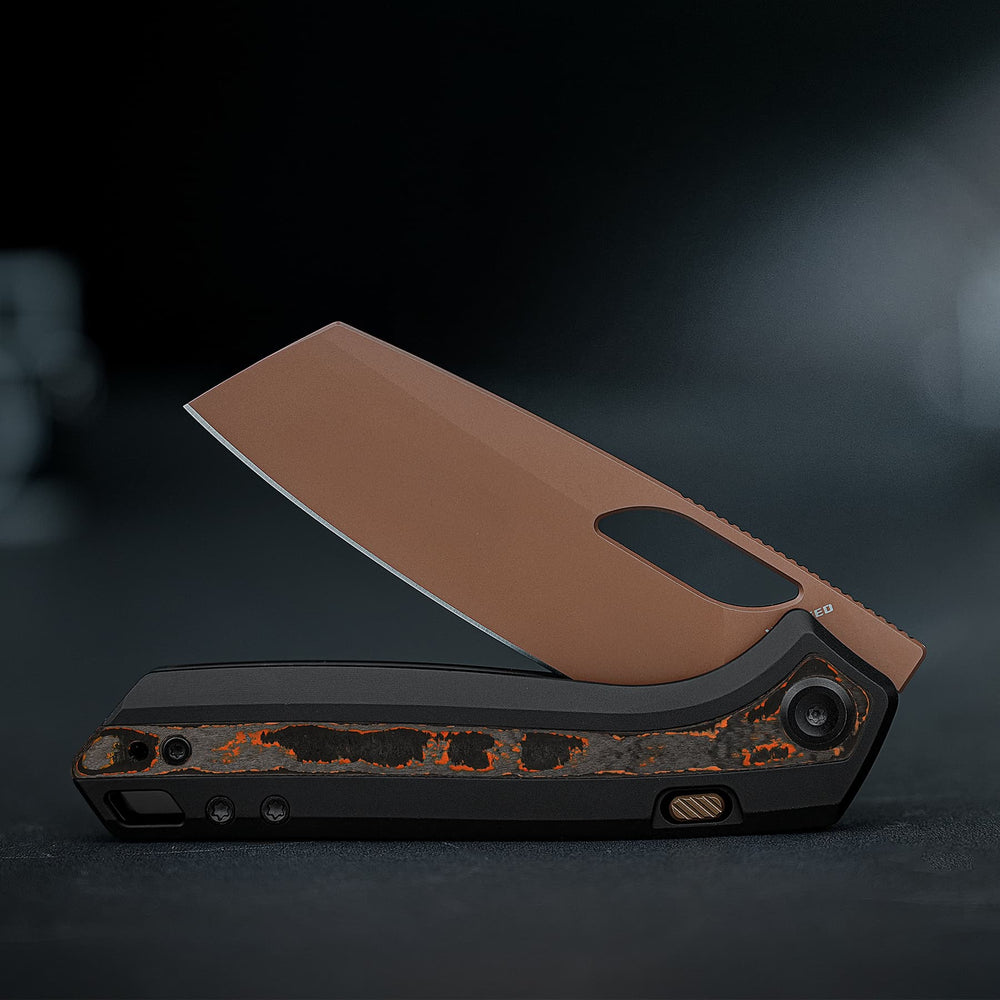 VOSTEED Kroc 329 -Top Liner Lock (3.29" S35VN Blade & Aluminum & Topo G10 Handle) - A1810