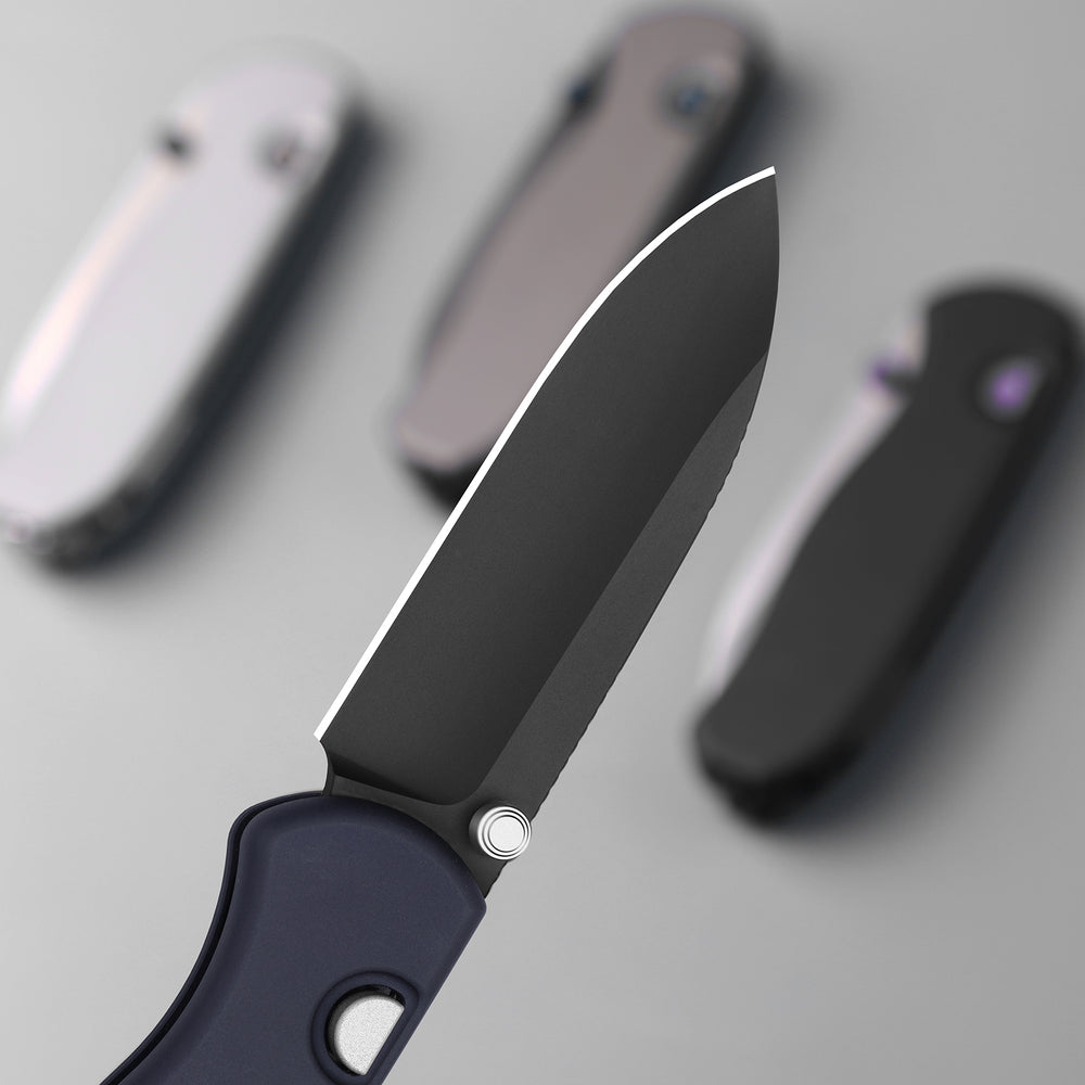 Drop Bear® Zero | Kizer Button Liner Lock™ | Elmax + DLC Ultra + Hollow Grind | Alumium | KizerB™ 3619BDA1