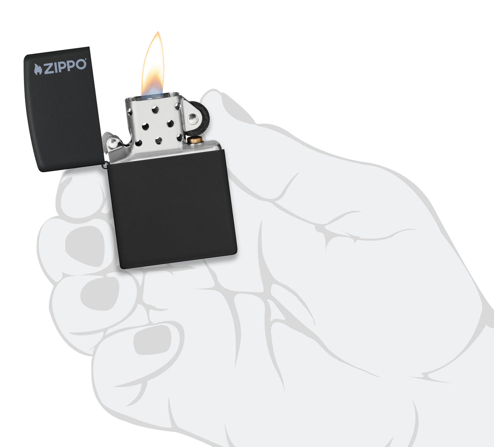 ZIPPO Classic Black Matte with Zippo Logo