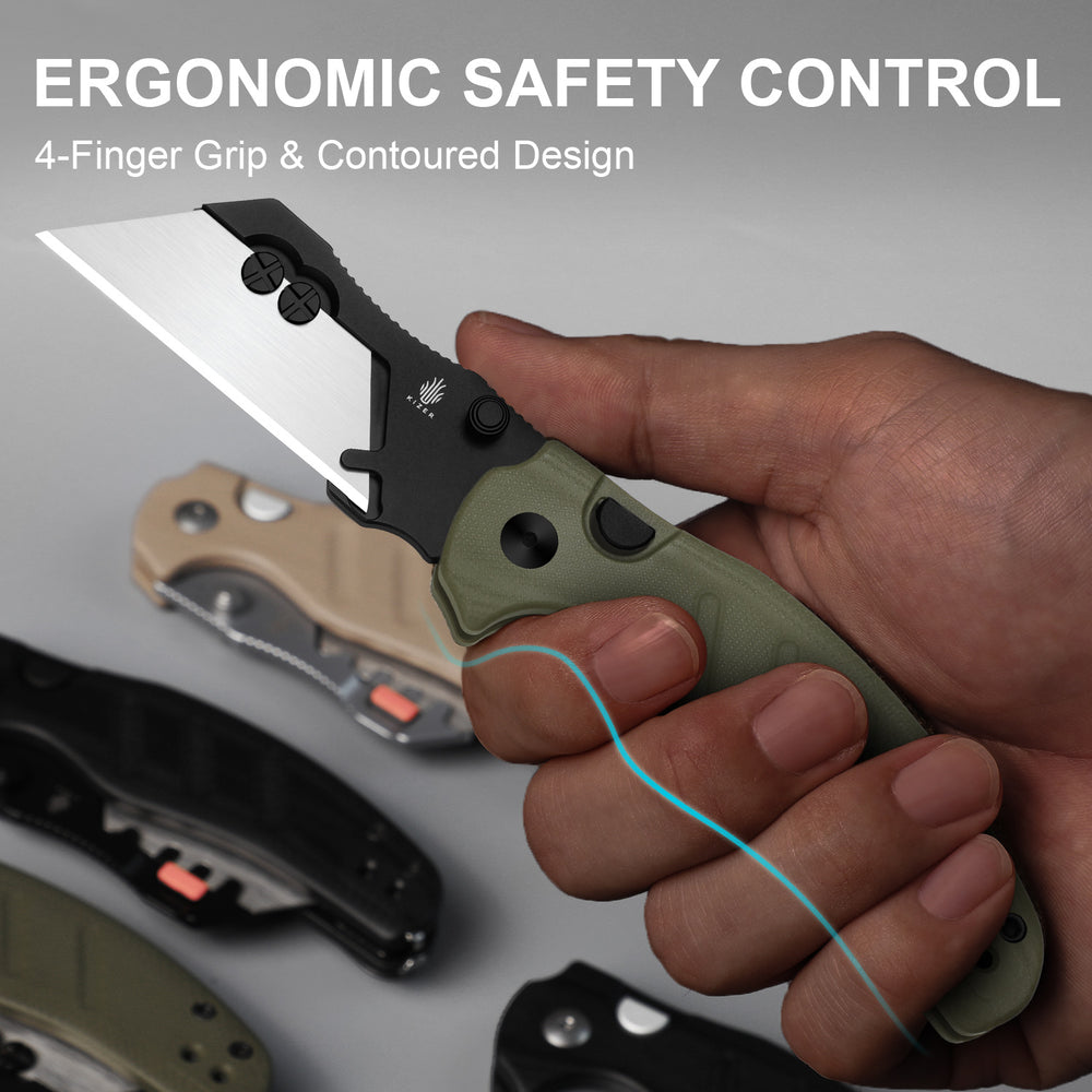 KIZER CUTLERY Sheepdog® Utility Knives | C01C Uti 1 | 5Cr15MoV | G10 | V3488.29JSA2