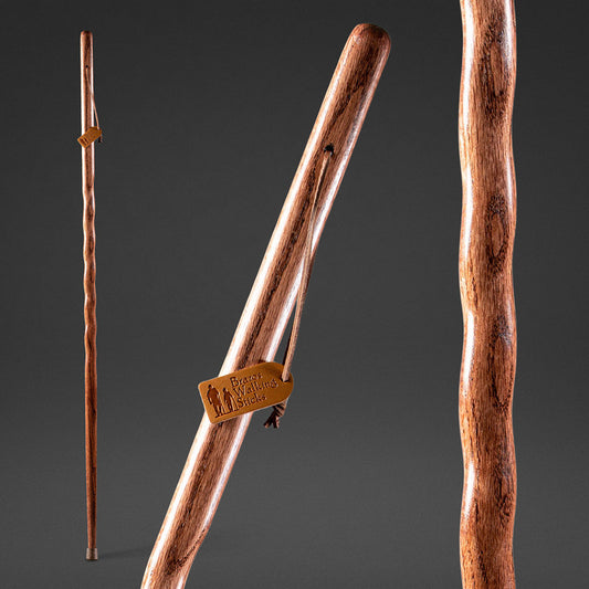 BRAZOS WALKING STICKS TWISTED OAK BACKPACKER HANDCRAFTED WALKING STICK
