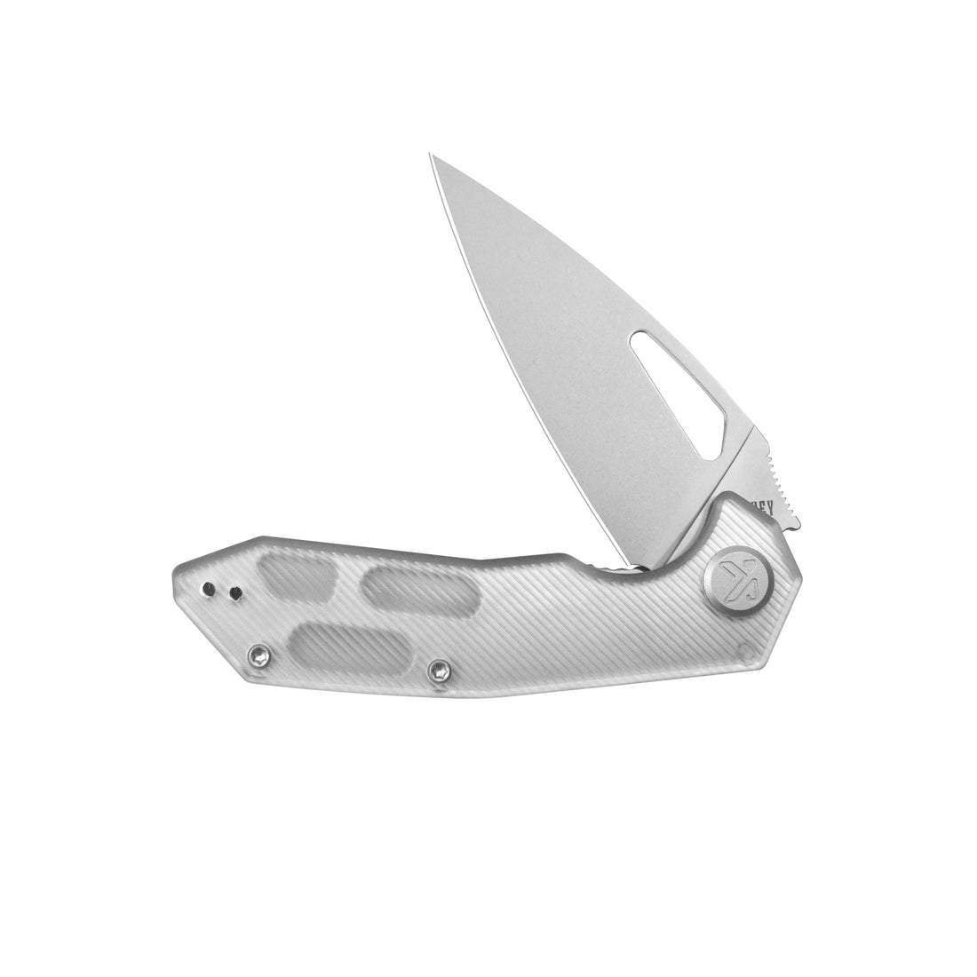 KUBEY Coeus Linerlock Translucent Polycarbonate KU122-1A